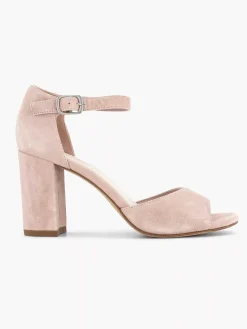 Light Pink Suede Sandalette