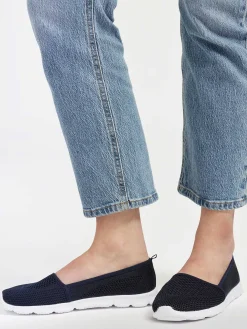 Navy Blue Memory Foam Slip-On