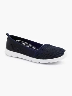 Navy Blue Memory Foam Slip-On