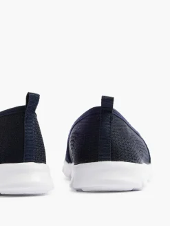 Navy Blue Memory Foam Slip-On