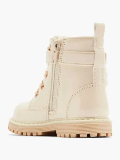 Off White Lace Boot Teddy