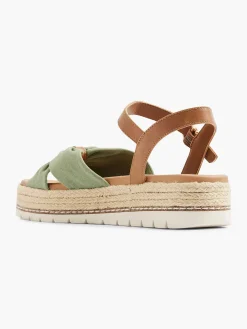 Olive Platform Sandal