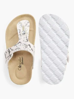 Pink Flip Flops Elastic