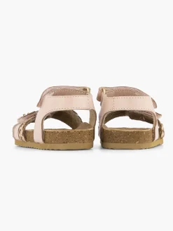Pink Leather Sandal Velcro