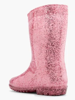 Pink Rain Boot Glitter