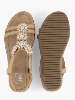 Rose Gold Comfort Sandal Stones