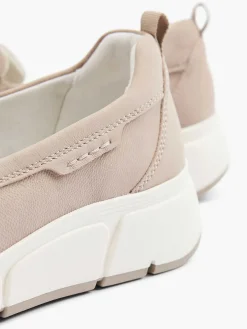 Taupe Leather Comfort Slip-On