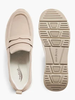 Taupe Leather Comfort Slip-On