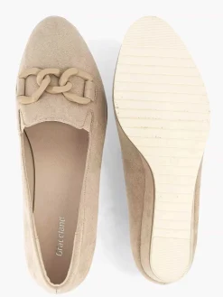 Taupe Pump Wedge Heel
