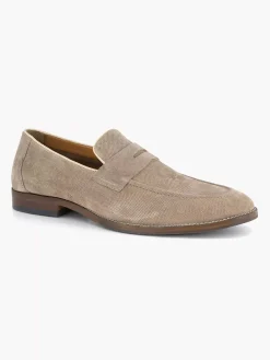 Taupe Suede Slip-On