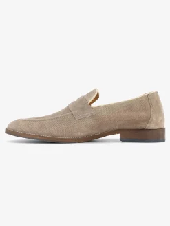 Taupe Suede Slip-On