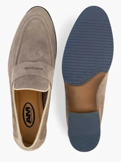 Taupe Suede Slip-On