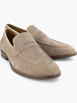 Taupe Suede Slip-On
