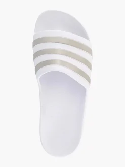 White Adilette Aqua