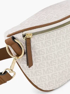 White Belt Bag Print