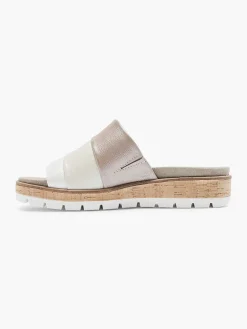 White Leather Comfort Slipper