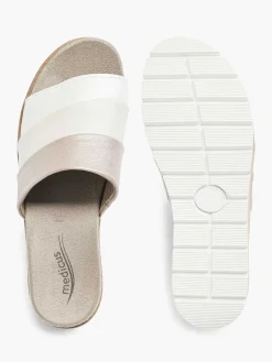 White Leather Comfort Slipper