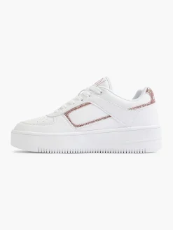 White Low Cut Shoe Foul Platform