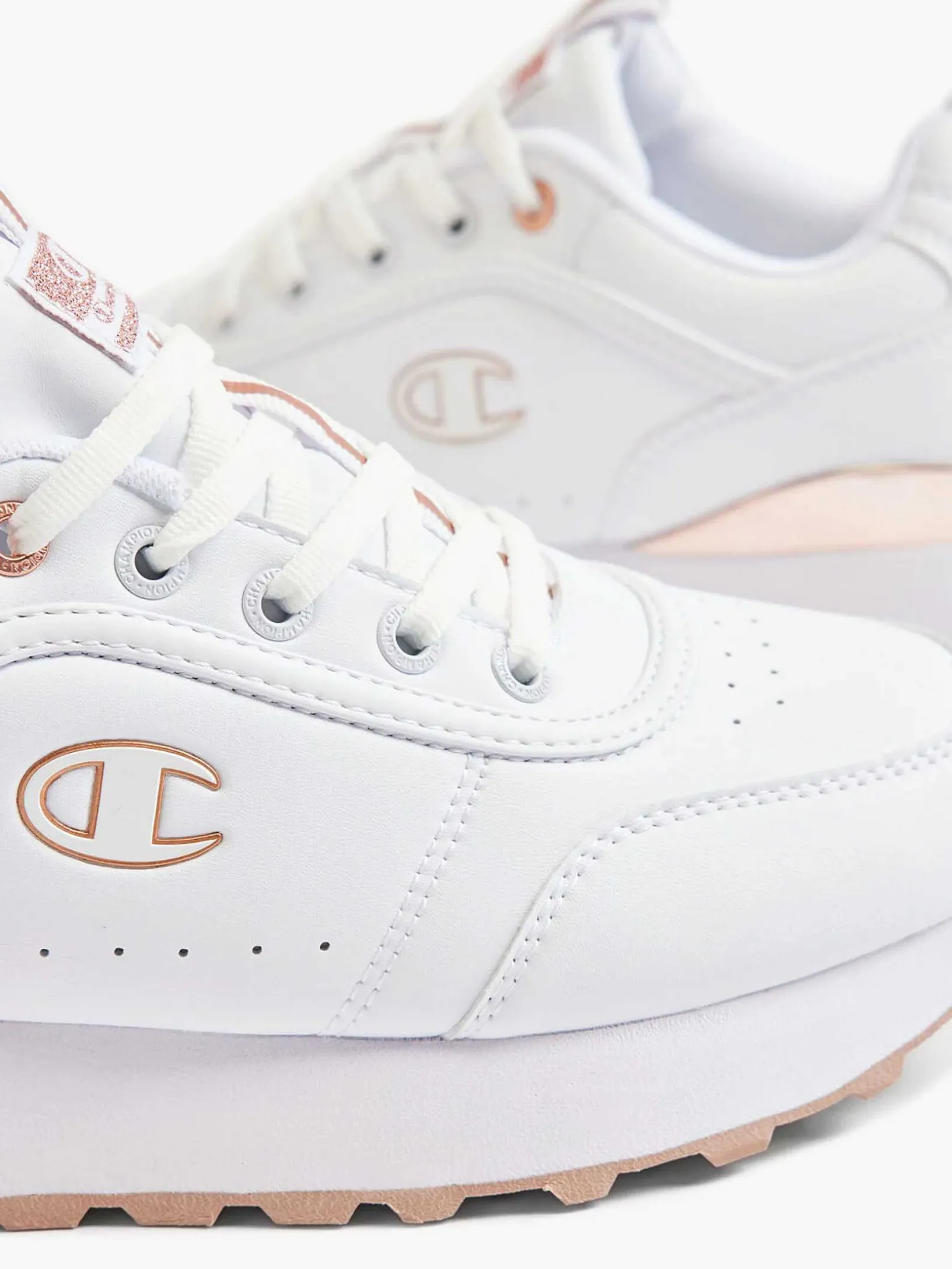 White Low Cut Shoe Rr Champ Platform