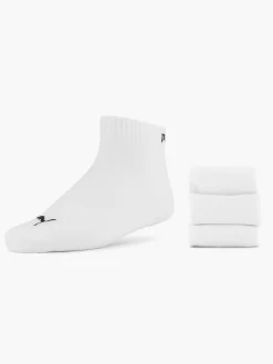 White Puma Quarter Plain 3 Pack 43-46