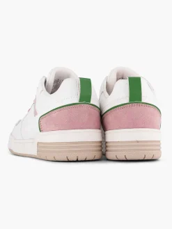 White Retro Sneaker Pink