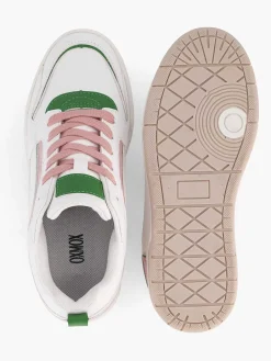 White Retro Sneaker Pink