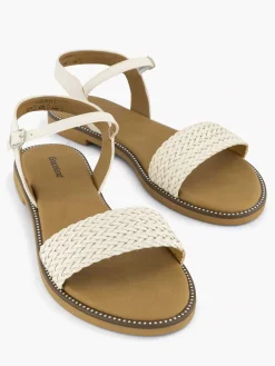 White Sandal Braided