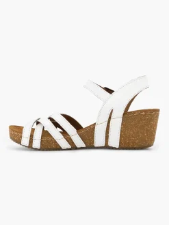 White Sandal Wedge Heel