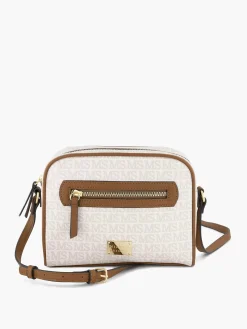 White Shoulder Bag Print