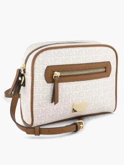 White Shoulder Bag Print