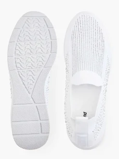 White Slip-On Rhinestones