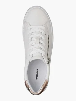 White Sneaker Decorative Zipper