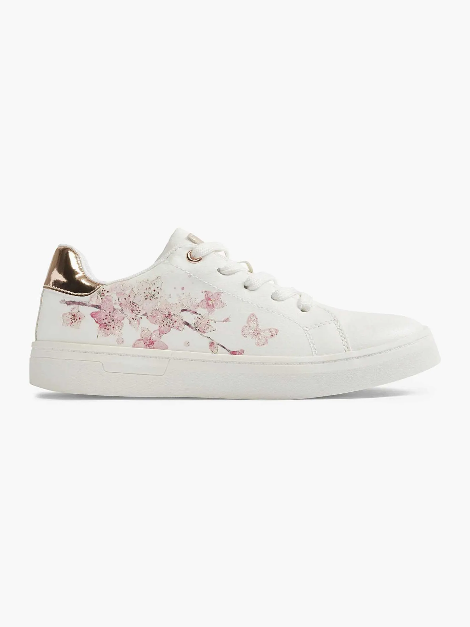 White Sneaker Floral Print