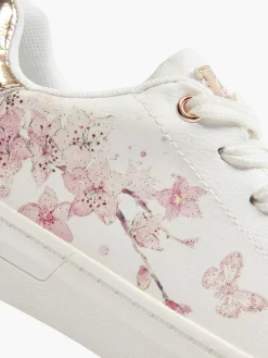 White Sneaker Floral Print