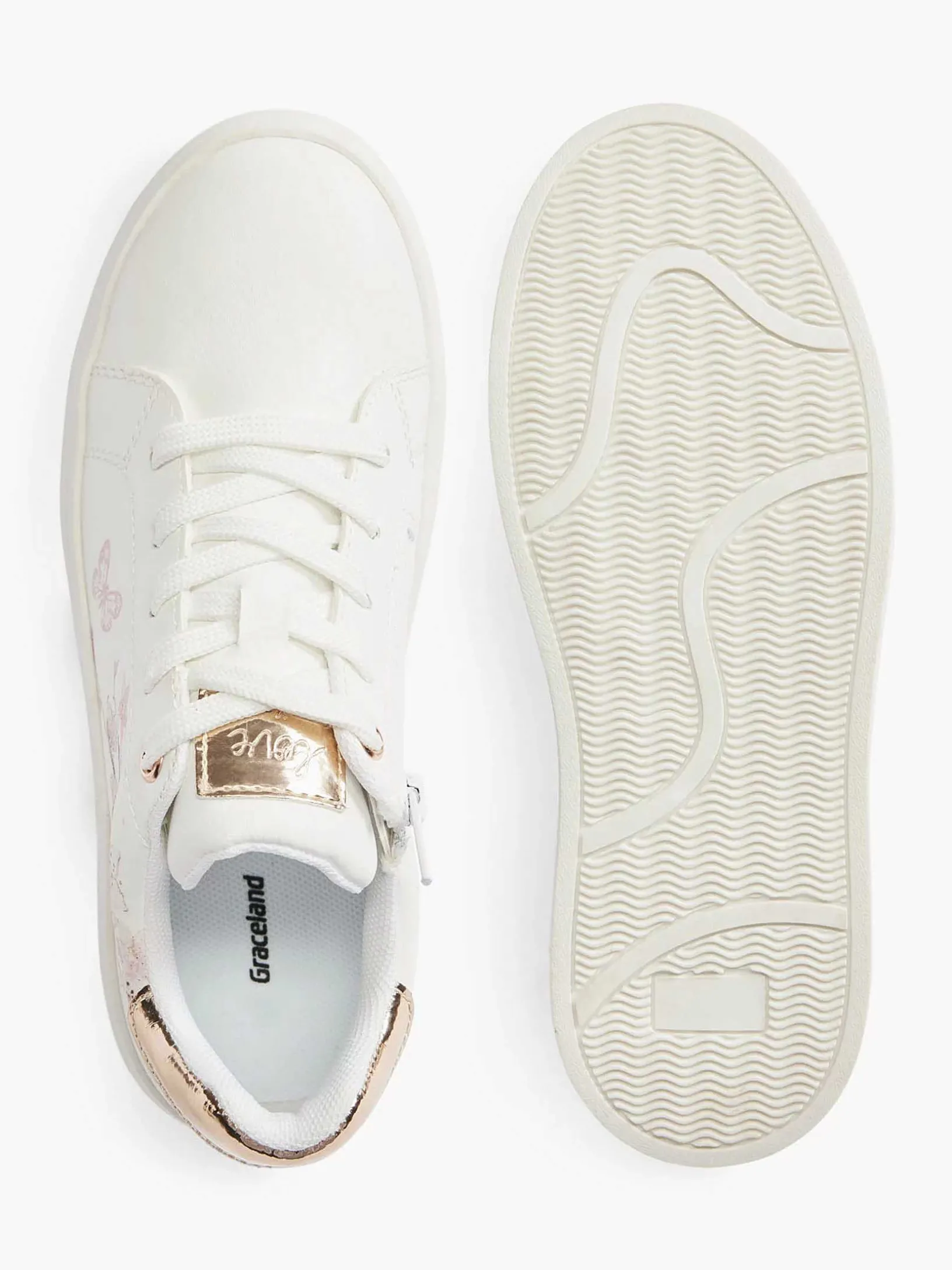 White Sneaker Floral Print