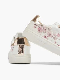 White Sneaker Floral Print